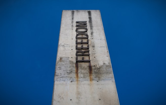 Freedom pillar Apartheid museum